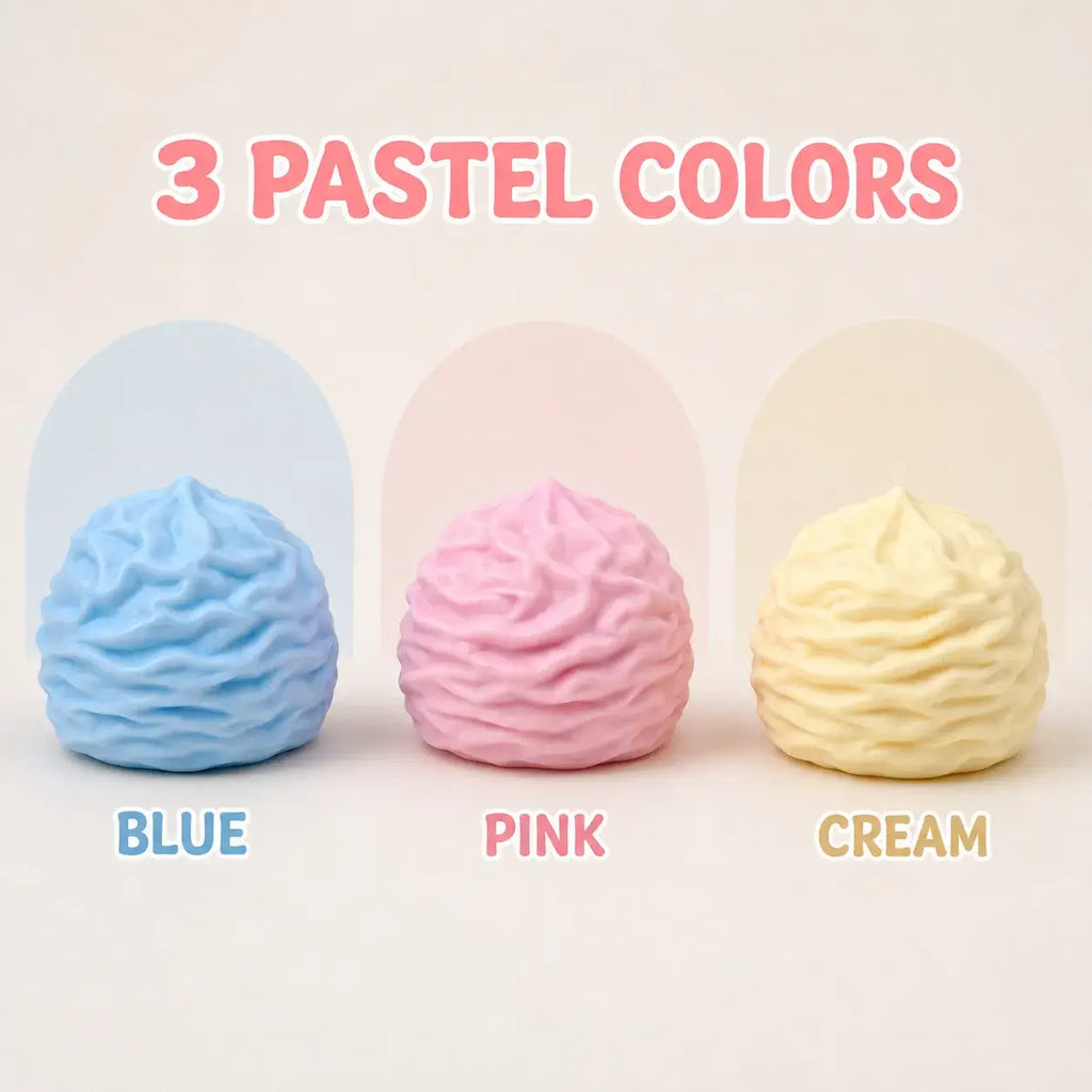Pastel Cream Swirl Squishy