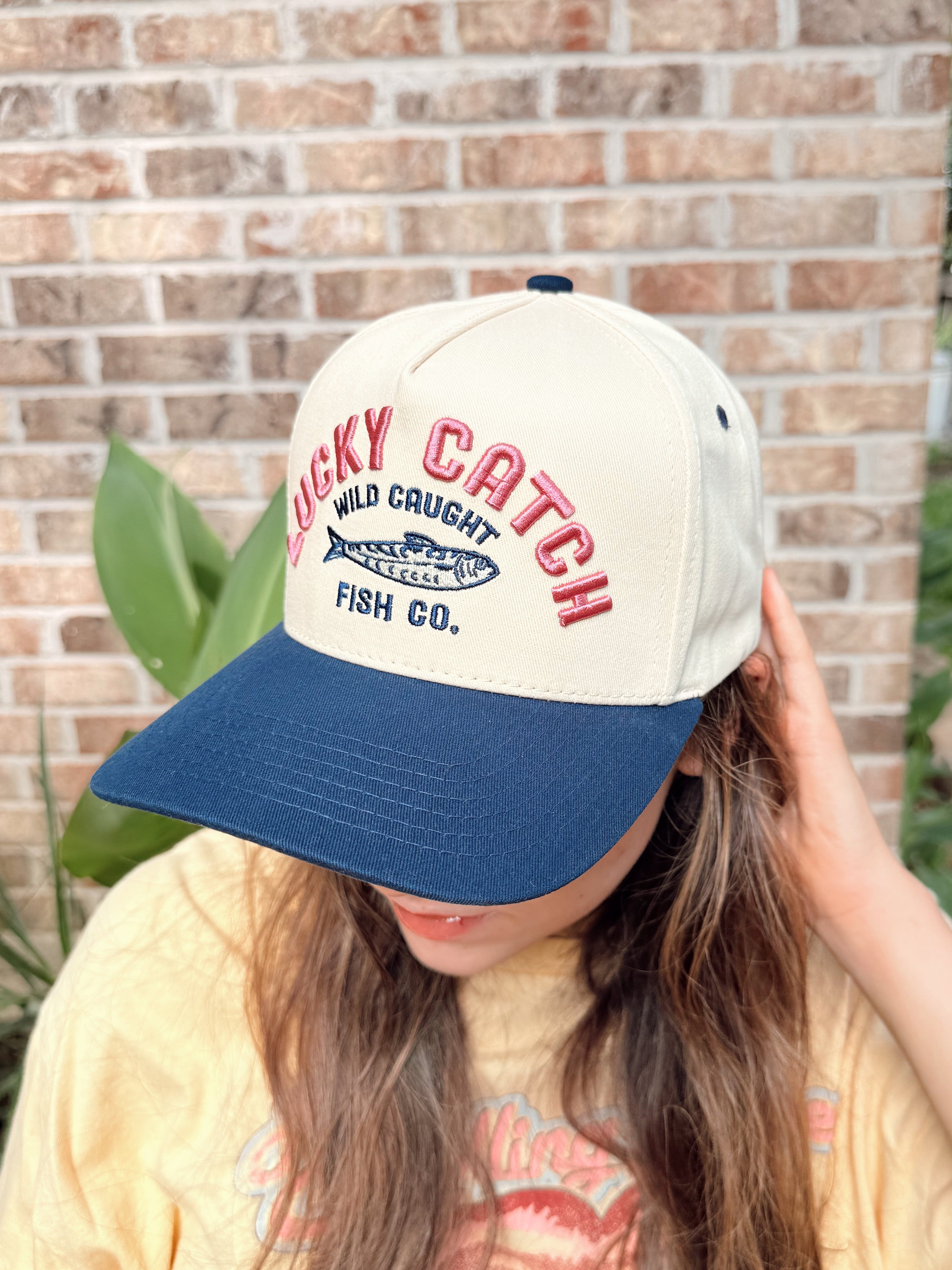lucky catch trucker hat