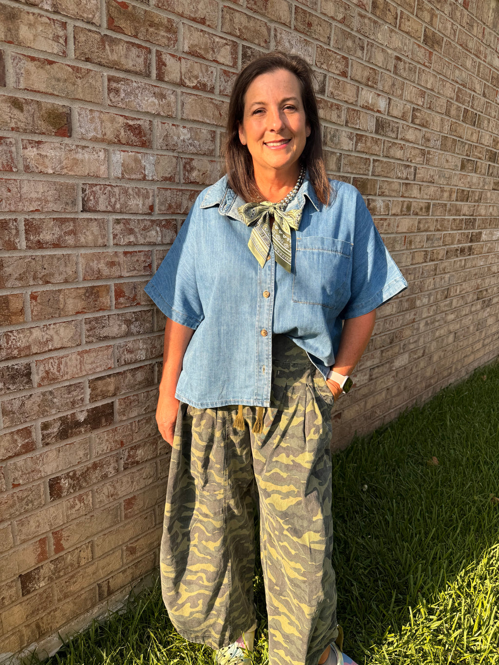 Denim Blues Top
