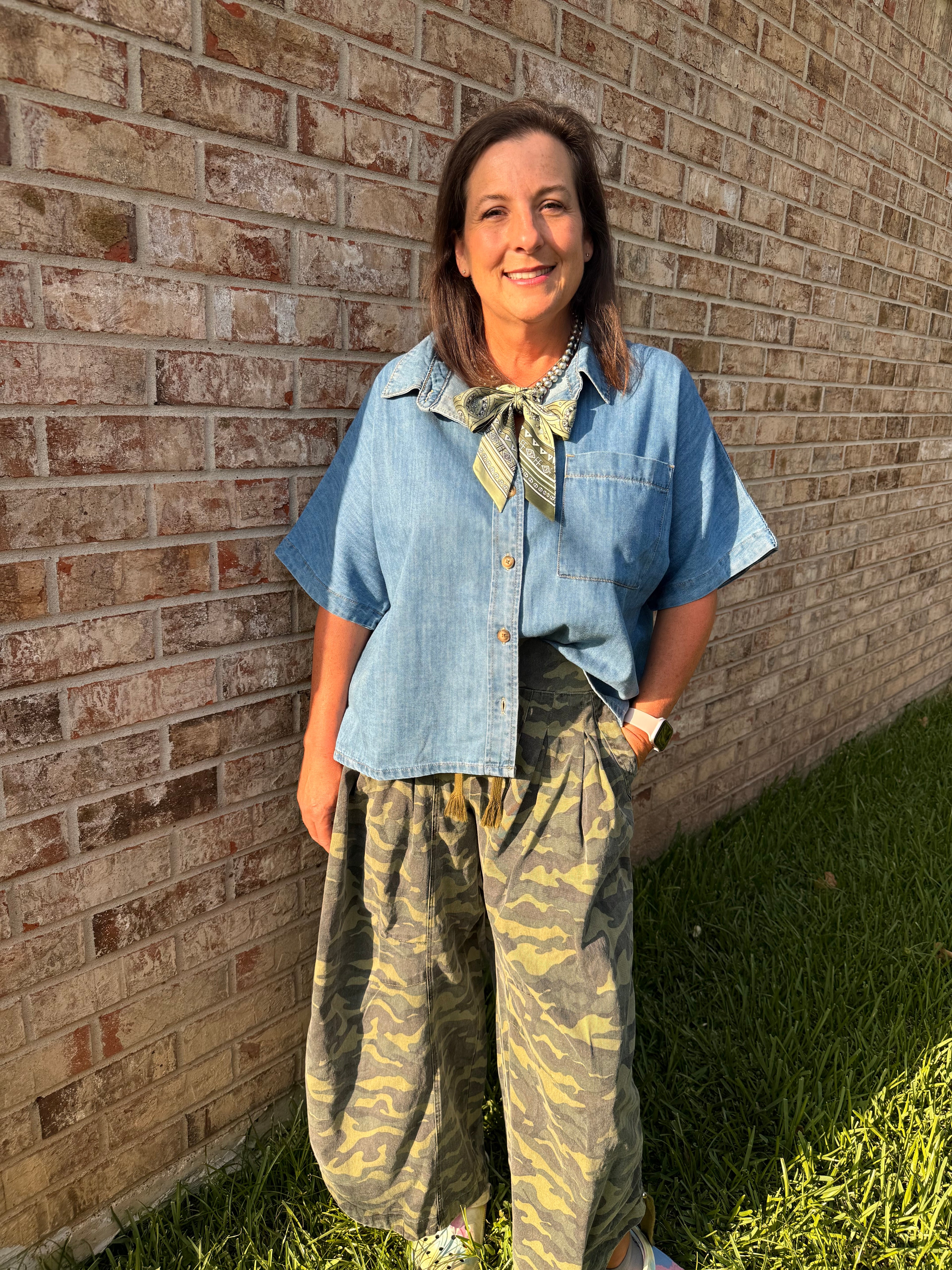 Denim Blues Top