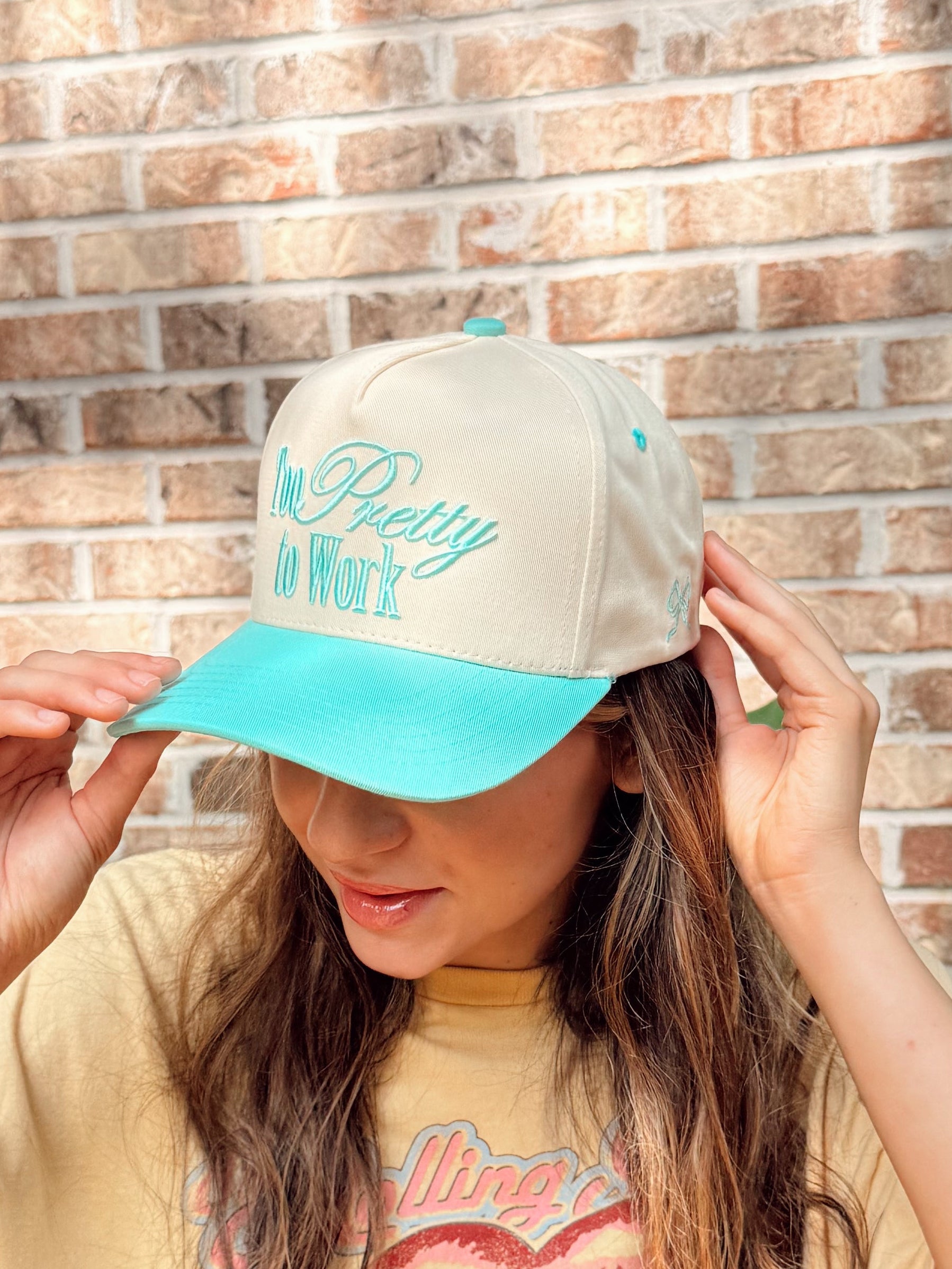 too pretty trucker hat
