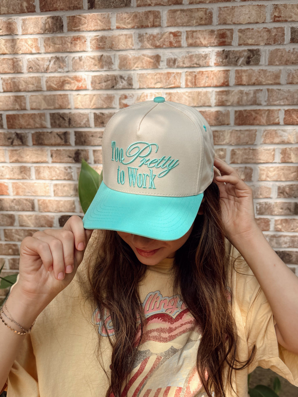 too pretty trucker hat