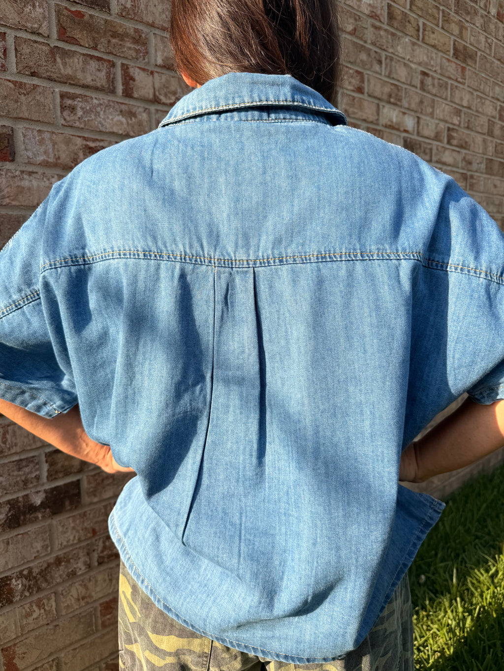 Denim Blues Top
